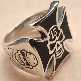 Handmade Tibetan Ring Sterling Silver Tibetan Cross Ring