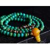 6mm Turquoise And Amber 108 Buddha Beads Bracelet